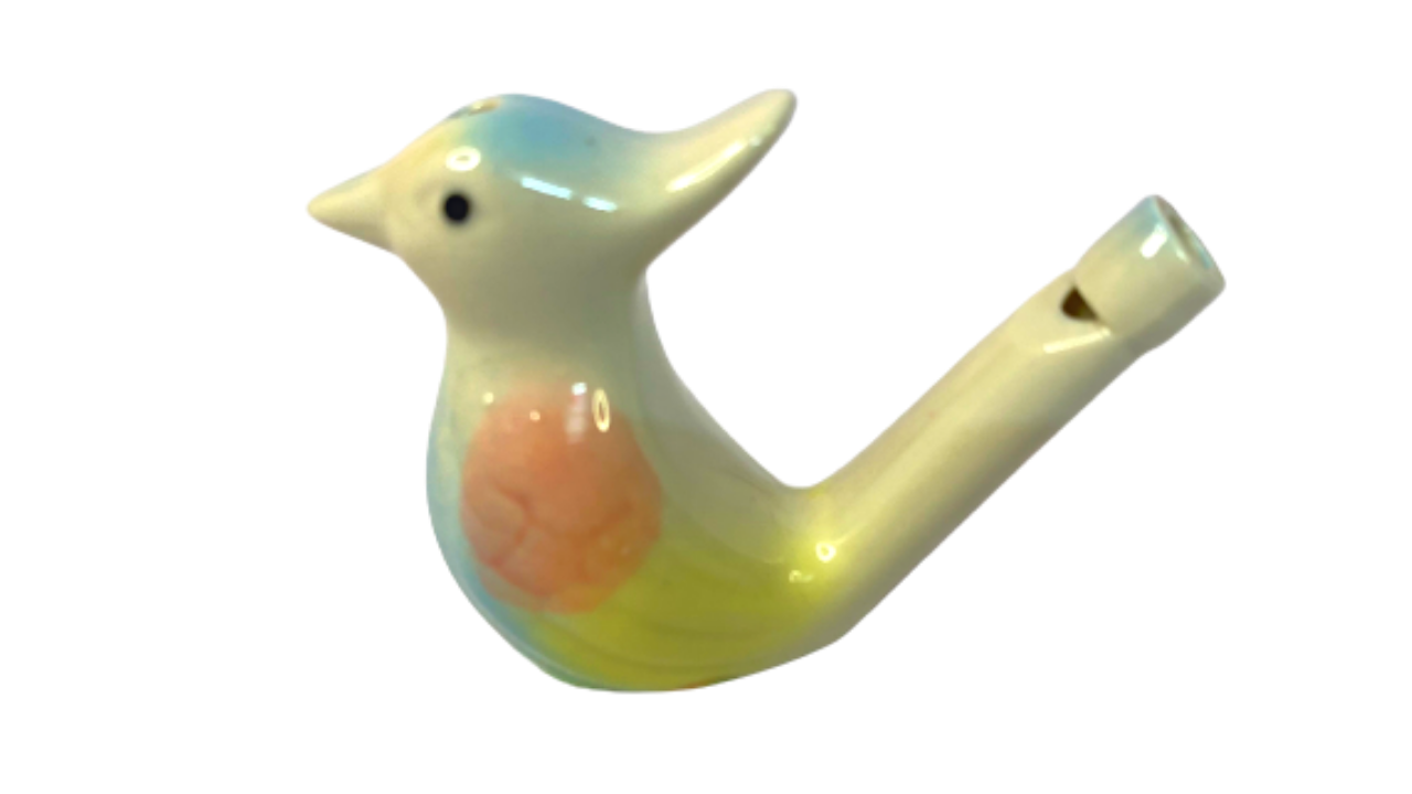 Ceramic White Whistling Birds