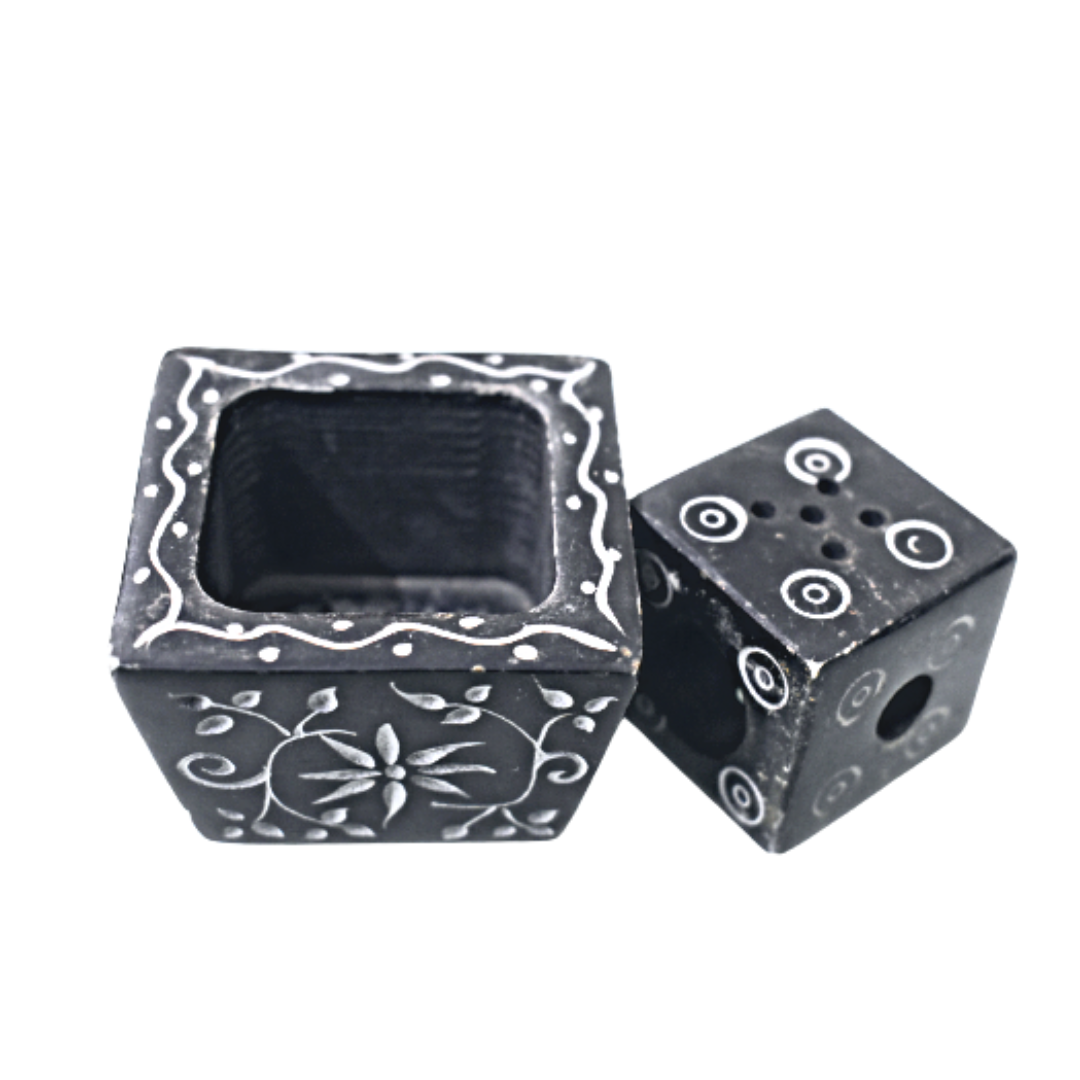 Marble Stone Aggarbatti Stand(Black)