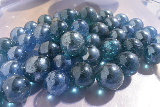 Imperial Blue Glass Marbles