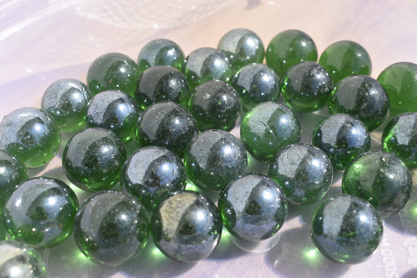 Bottle Green Glass marbles