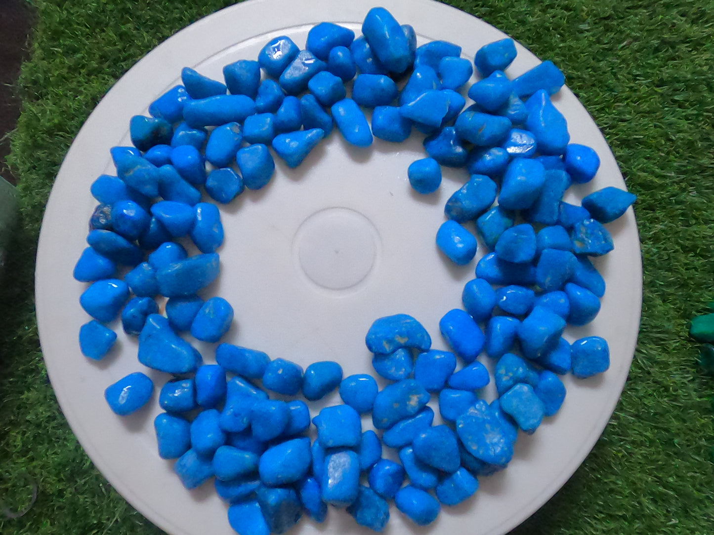 Sky-Blue Decorative Pebbles