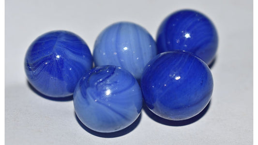 Ink Blue Glass Marbles