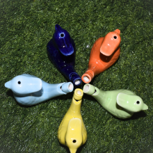 Ceramic assorted color Whistling Birds(Set of 4)