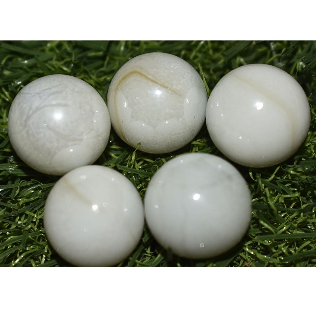 Pearl Marmoreal Glass Marbles