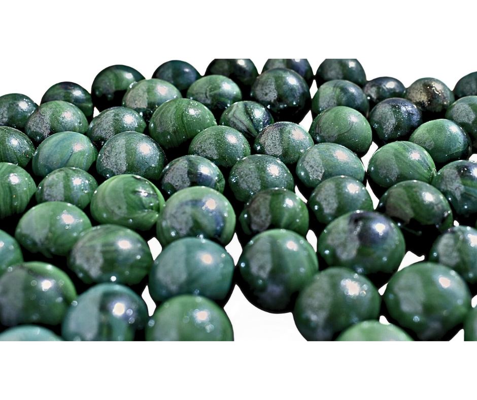 Pine Green Glass Marbles