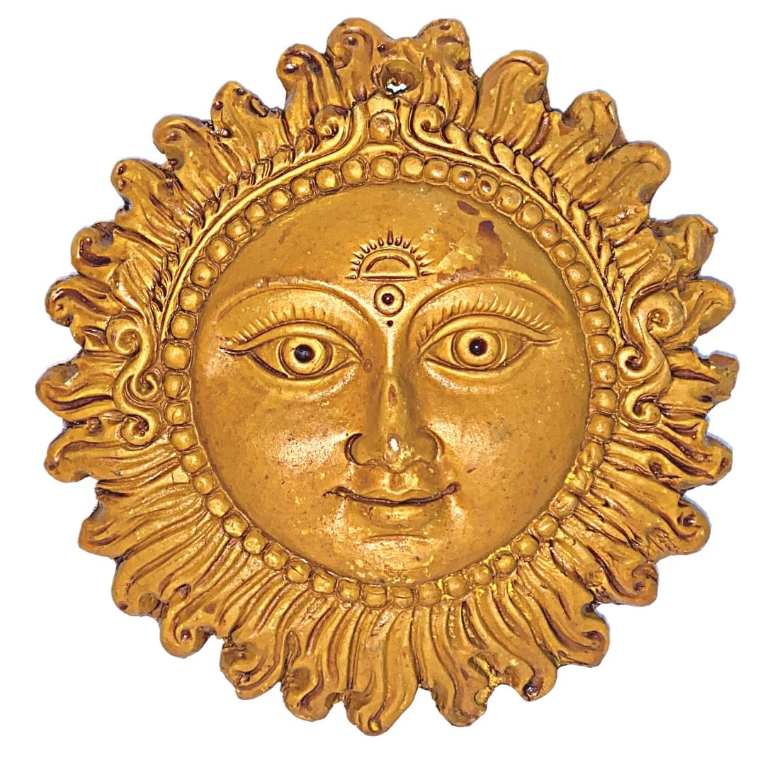 Terracotta Large Sun Brown (Diameter : 16.5cm)