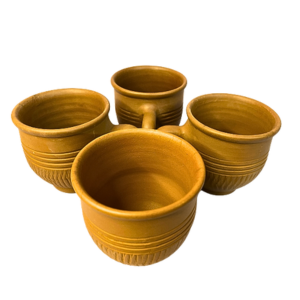 Terracotta Tea Cups Round Shape (Set of 6)