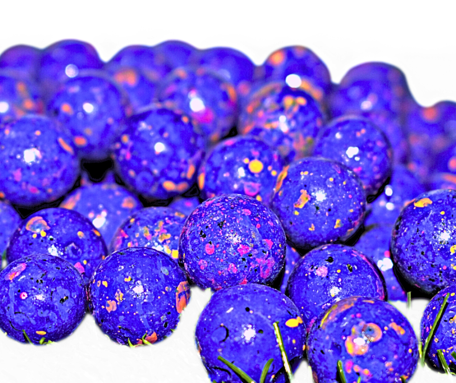 Purple Droplets Glass Marbles