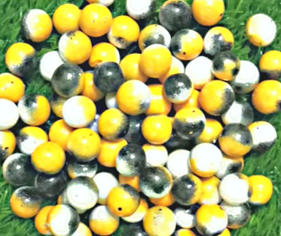 Ombré Yellow Glass Marbles