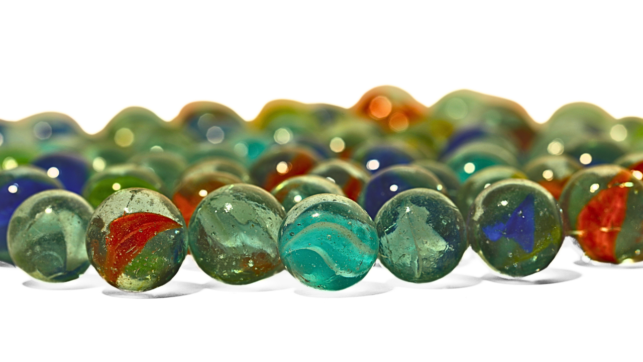 Multicolor Cat Eye Glass Marbles