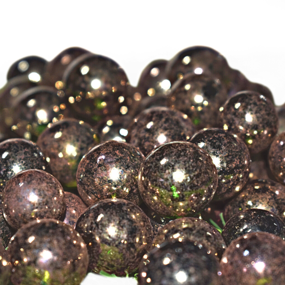 Metallic Bronze Glass Marbles