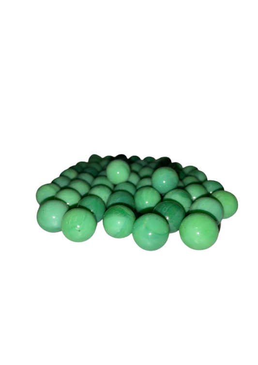 Turquoise Green Glass Marbles