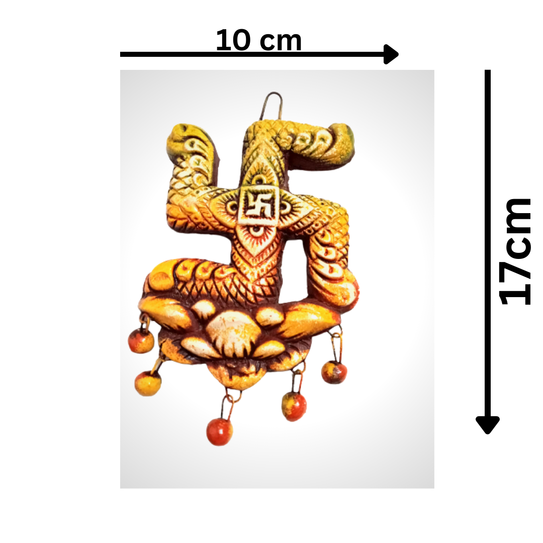 Terracotta Wall hanging (Om and Swastik)